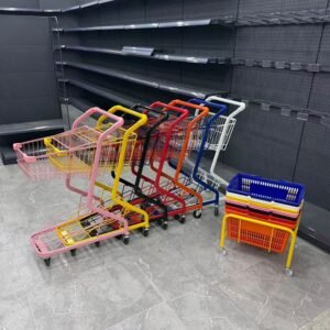 Double-Deck Shopping Trolley — Snack Shop, Arcade & Gym Cart