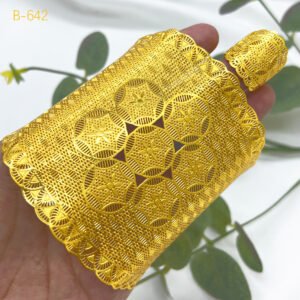 Gold-Plated Copper Bracelet & Ring Set – Bridal Jewelry