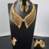Hollow Butterfly Jewellery Set — Gold Plated Necklace, Bracelet, Earrings and Ring