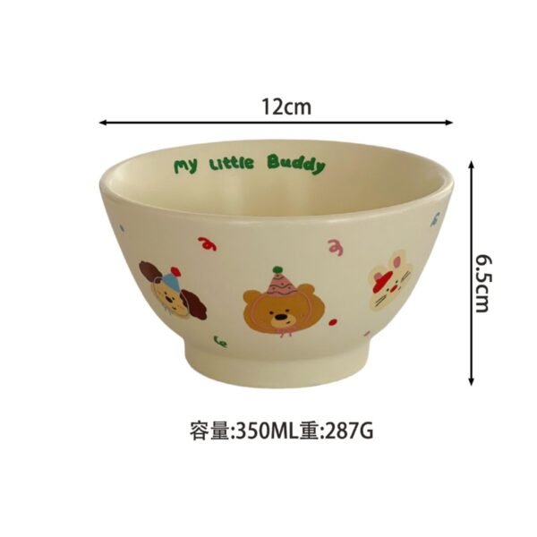 Hand-Kneaded Ceramic Letter Bowl & Plate