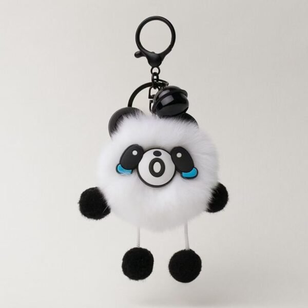 Cute Fuzzy Animal Bag Charm Keychain