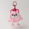 Cute Fuzzy Animal Bag Charm Keychain