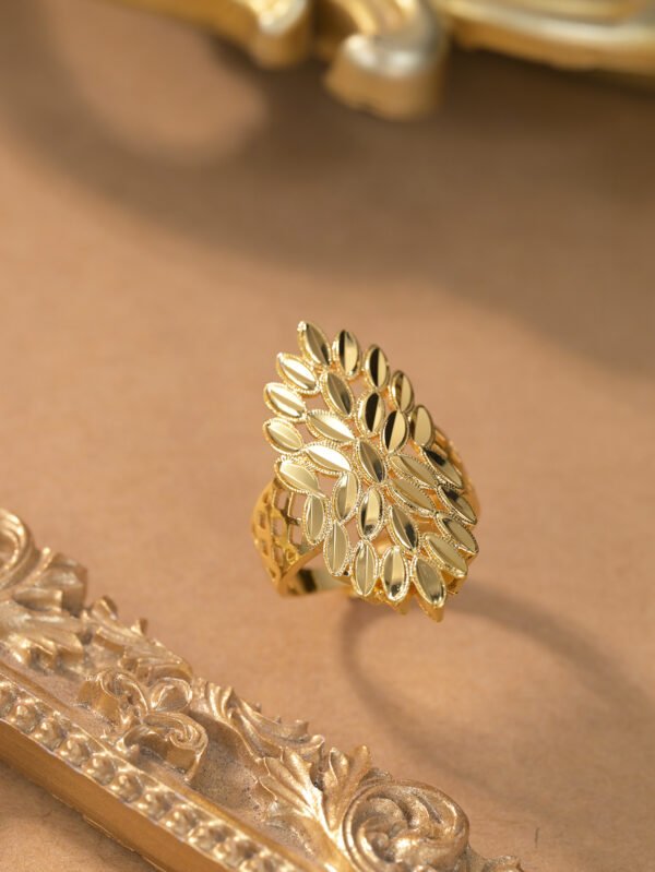 Dubai Style Hollow Exaggerated Adjustable Ring