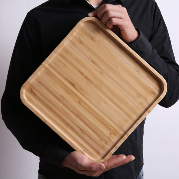 Japanese Bamboo Serving Trays - Round, Square & Rectangular Tea Trays