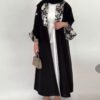 Colour-Blocked Long Trench Coat for Women - Belted Outerwear