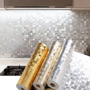 3D Mosaic Self-Adhesive Wall Film — Textured Diamond Splashback Roll