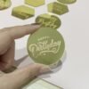 10 Laser-Marked Acrylic Cake Decoration Toppers