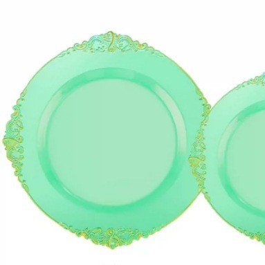 Embossed Dragon Pattern Disposable Plates