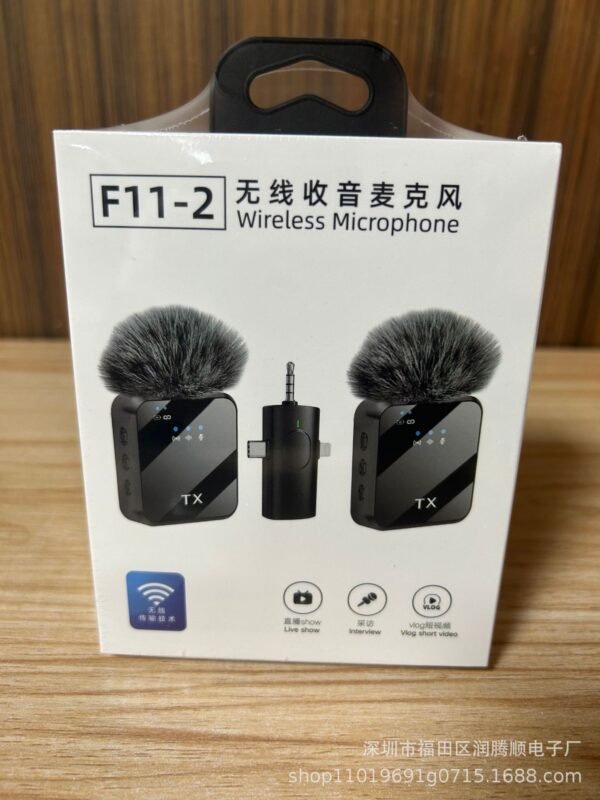 Wireless Lavalier Microphone for Phone Recording & Live Streaming