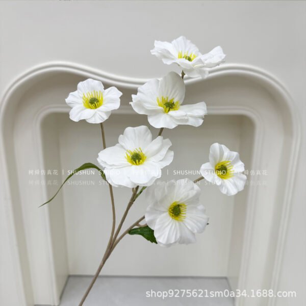6-Head Butterfly Peony Artificial Flower Stem