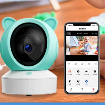 WiFi Baby Monitor Camera with 2K HD Video & Two-Way Audio