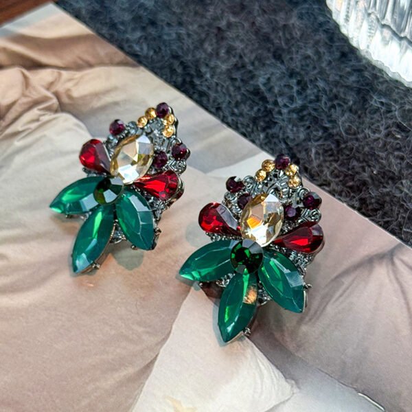 O1CN01odnvov1tVuyu5oozT_2216839565908-0-cib Vintage Coloured Stone Earrings - Baroque Court Style Studs and Drops