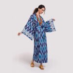 Printed Beach Cover-Up - Pullover Kaftan & Sun Protection Top, One Size