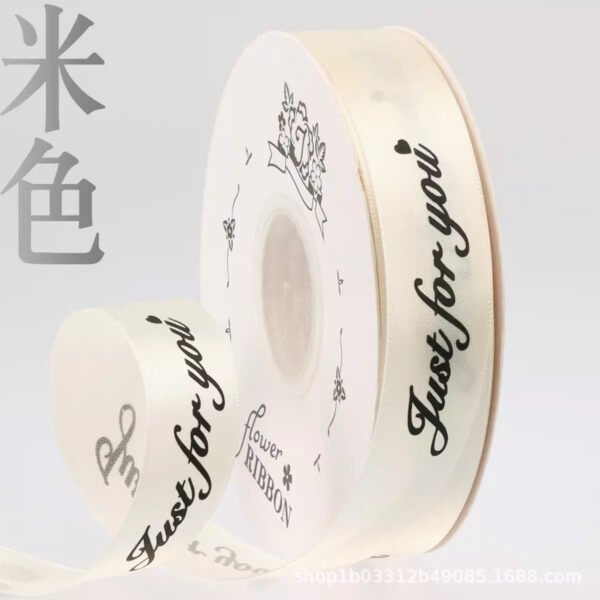 O1CN01ovxWKn2HMLQUghMmT_2218120889136-0-cib Satin Ribbon with English Letters for Floral Gift Wrapping