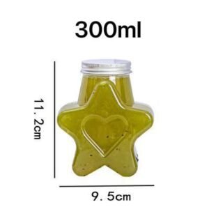 Disposable Star-Shaped Sealed Bottle for Milk Tea & Juice