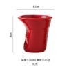 French Style Irregular Pleated Ceramic Cup