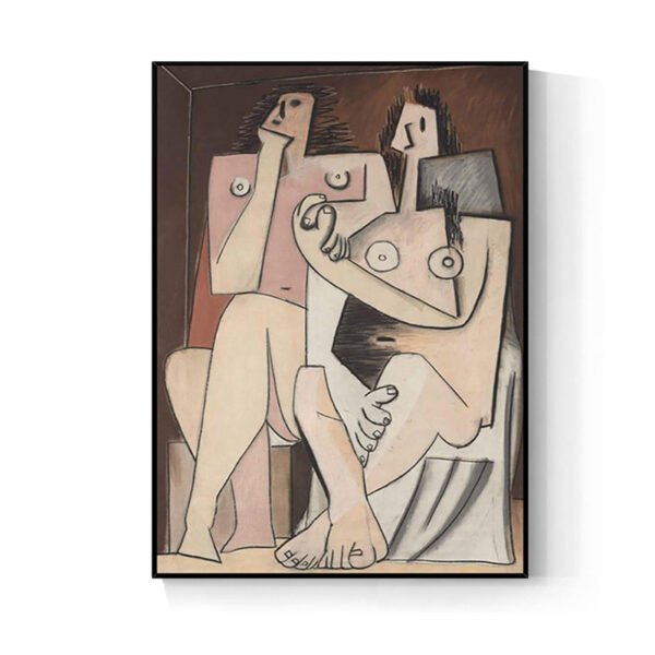 Picasso-Style Abstract Wall Art Canvas Print - Frameless 40x60cm