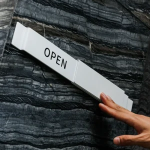Sliding OPEN / CLOSED Shop Sign