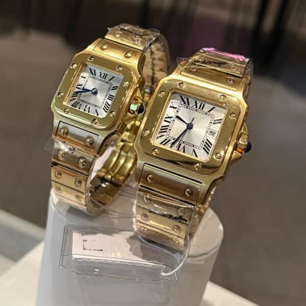 CARTIER Retro Square Steel-Band Women's Quartz Watch