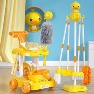 Kids’ Cleaning Tool Play Set — Rabbit & Platypus Mini Mop Kits