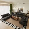 Modern Modular Fabric Sofa - Skin-Friendly Suede and Cat-Scratch Leather