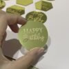 10 Laser-Marked Acrylic Cake Decoration Toppers