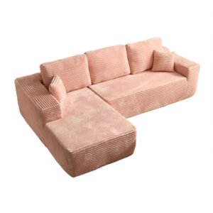 Vacuum-Compressed Boneless Sofa — Corduroy Memory Foam Lounger
