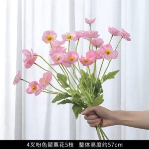Ins Style Artificial Poppy Stem