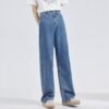 High-Waist Straight-Leg Jeans - Nine-Colour Denim for Women
