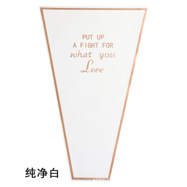 Gold Edge Transparent Flower Wrapping Bags (50-Pack)
