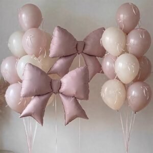Ballet-Style Bow Foil Balloon Photo Props Bundle