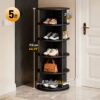 360-Degree Rotating Multi-Layer Shoe Rack