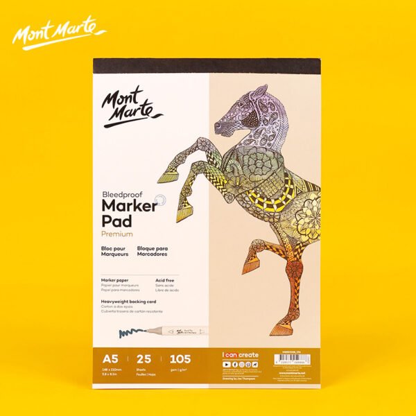 Mont Marte Alcohol Marker Set & Marker Paper Pad Collection