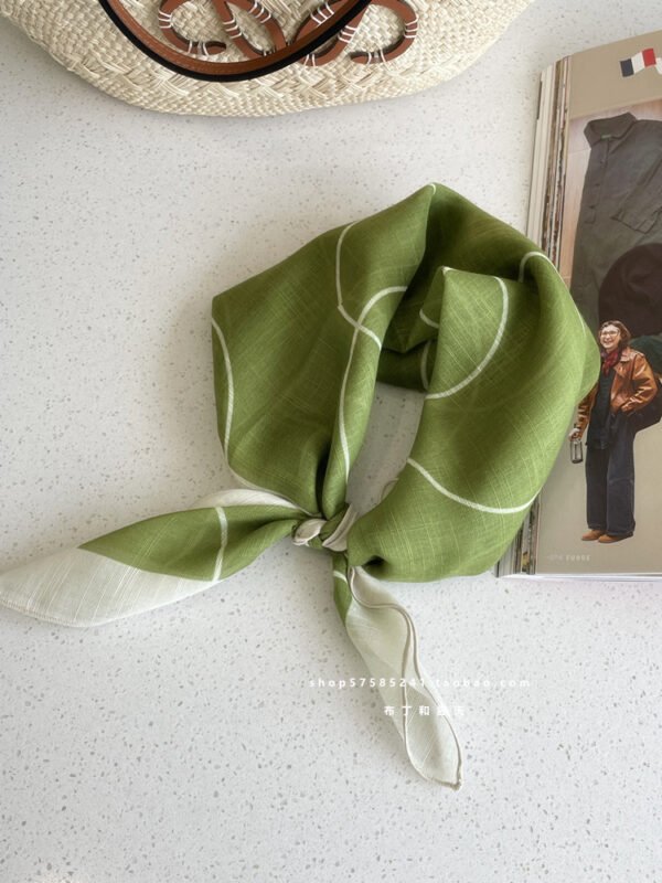O1CN01sZSYIX1oOyv2R0oTt_2171145216-0-cib Cotton Linen Floral Square Scarf