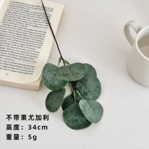 Artificial Eucalyptus Leaf Branch