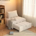 Pull-Out Sofa Bed with Moveable Backrest - Two-in-One Design for Small Apartments
