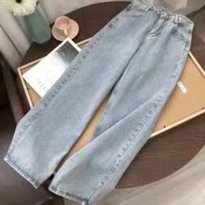 Straight-Leg Jeans - Loose Fit Retro Wide-Leg Denim Pants