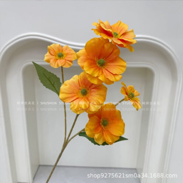 6-Head Butterfly Peony Artificial Flower Stem