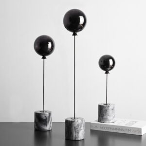 Natural Marble Abstract Ornament - Modern Desk & Cabinet Decor