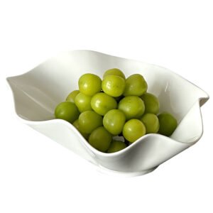 Sculptural Ceramic Fruit Bowl — Coffee Table Display Dish