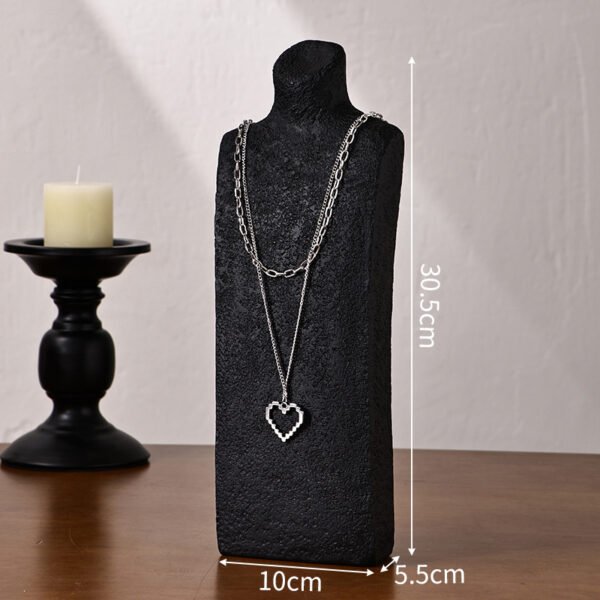 O1CN01uMhtF32HPYKbUgAea_2206662849143-0-cib Textured Portrait Bust Necklace Display Stand - Jewelry Pendant Holder