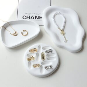 Gypsum Ring & Jewelry Storage Tray – Ins-Style Decorative Display Dish