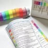 O1CN01vK6LYn2DuSYRQ7ZUU_3000218669-0-cib Colorful Handwritten Index Label Tape, Sticky Note Roll