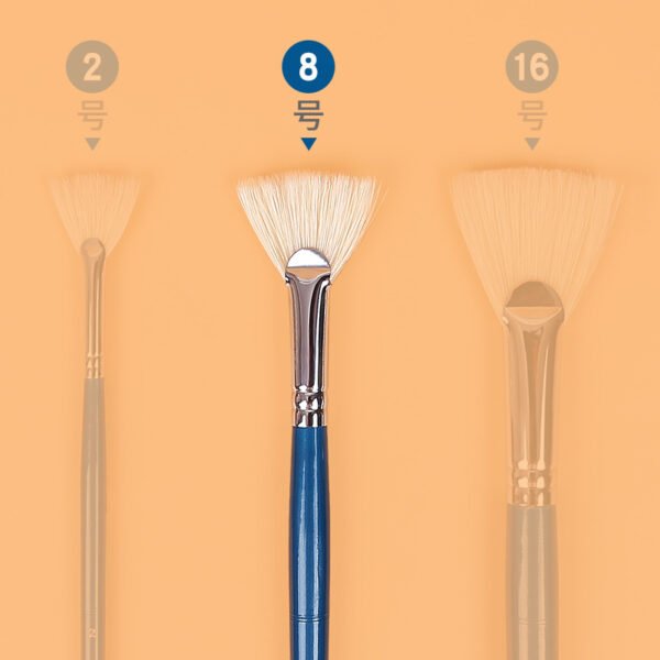 O1CN01vNBMew2JyTNSAN3tH_2200590219490-0-cib Mont Marte Fan & Fishtail Oil Painting Brush Set