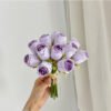 12-Head Hand-Tied Artificial Rose Bouquet