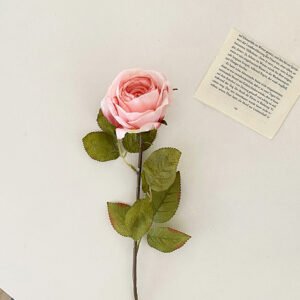Korean Style Burnt-Edge Artificial Rose