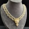 Chinoiserie Multi-Layered Lace Beaded Necklace