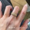 Vintage Diamond Iris Flower Ring