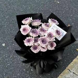 Blackberry Jam Rose Soap Flower Bouquet Gift Set