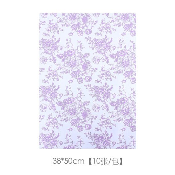 Retro Floral Waterproof Bouquet Wrapping Paper (10-Sheet Pack)